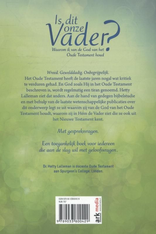 Achterkant van Is dit onze vader?