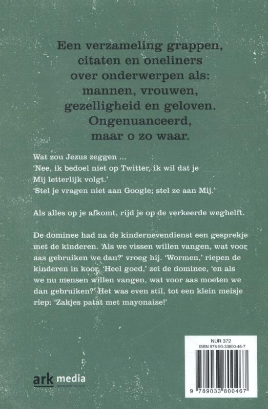 Achterkant van Zwart wit