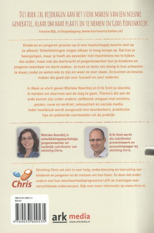 Achterkant van Maak ze sterk