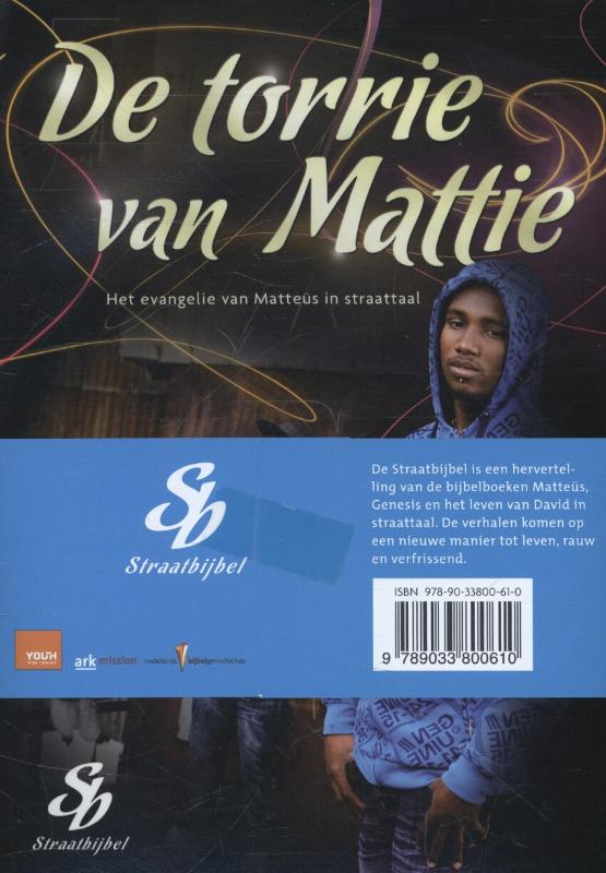 Achterkant van Driedelige straatbijbel