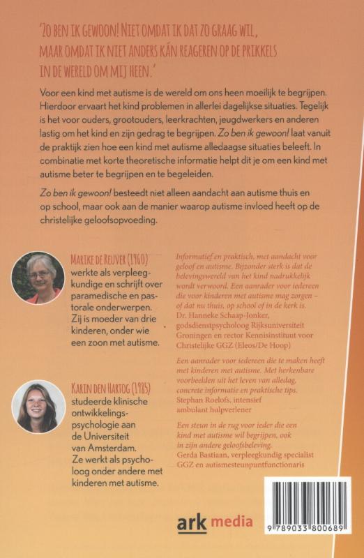 Achterkant van Zo ben ik gewoon!