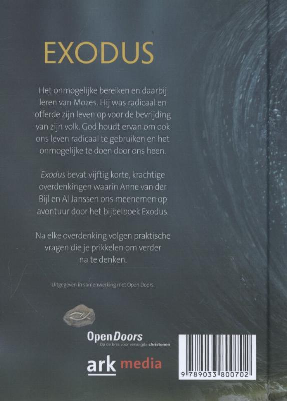 Achterkant van Exodus