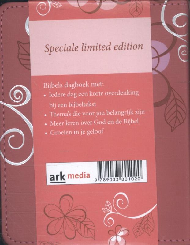 Achterkant van Bijbels dagboek voor meiden