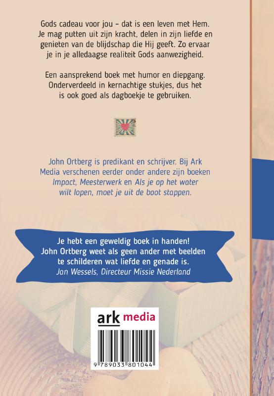 Achterkant van Gods cadeau voor jou