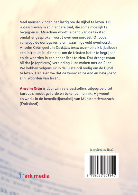 Achterkant van De Bijbel leren lezen