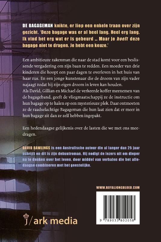 Achterkant van De bagageman