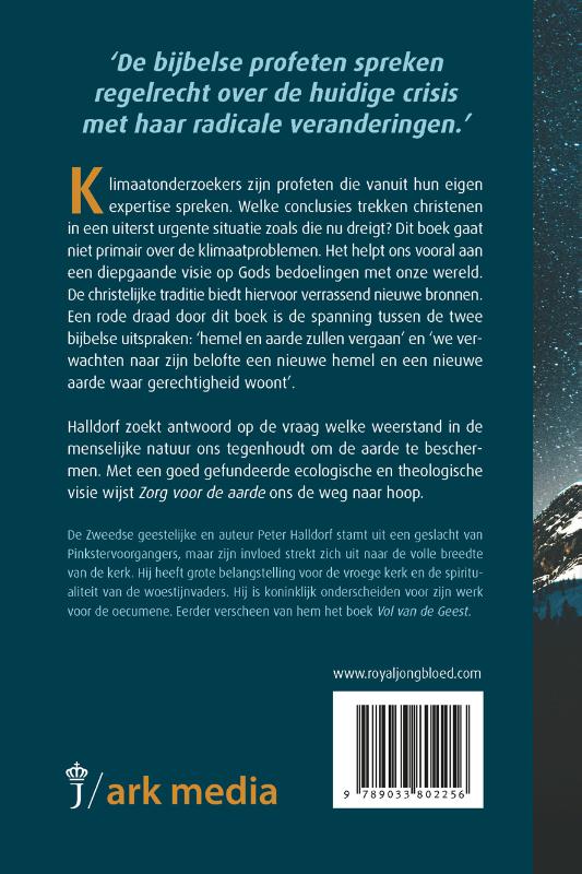 Achterkant van Zorg voor de aarde