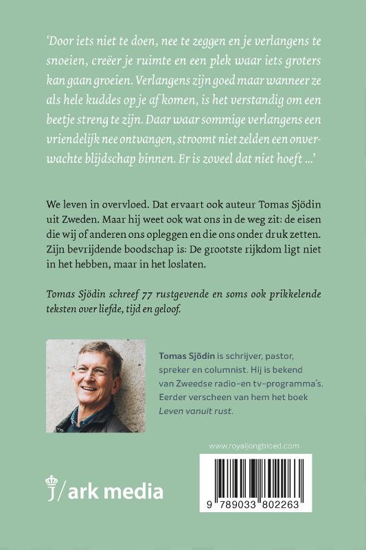 Achterkant van Er is zoveel dat niet hoeft