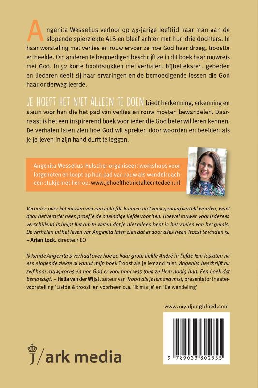 Achterkant van Je hoeft het niet alleen te doen