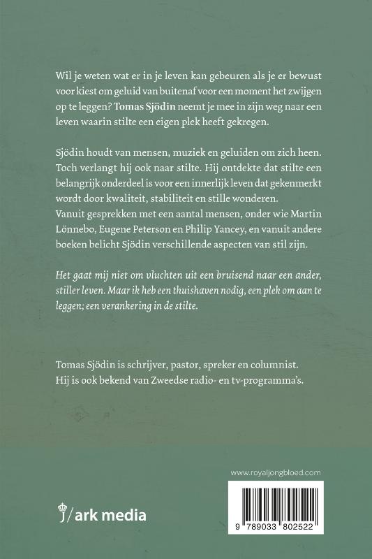 Achterkant van Het geluid van de stilte