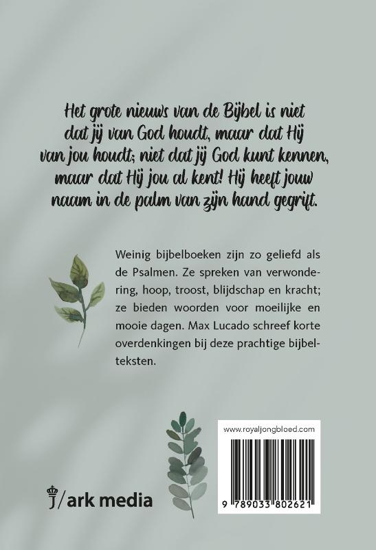 Achterkant van In de palm van Gods hand