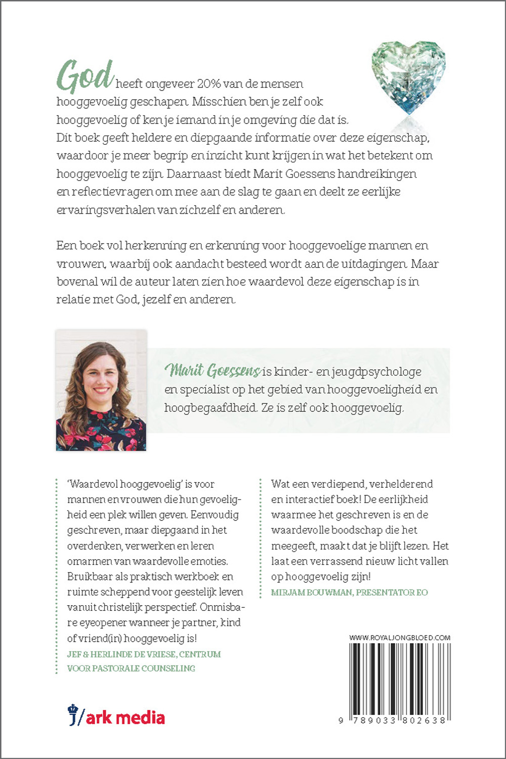 Achterkant van Waardevol hooggevoelig