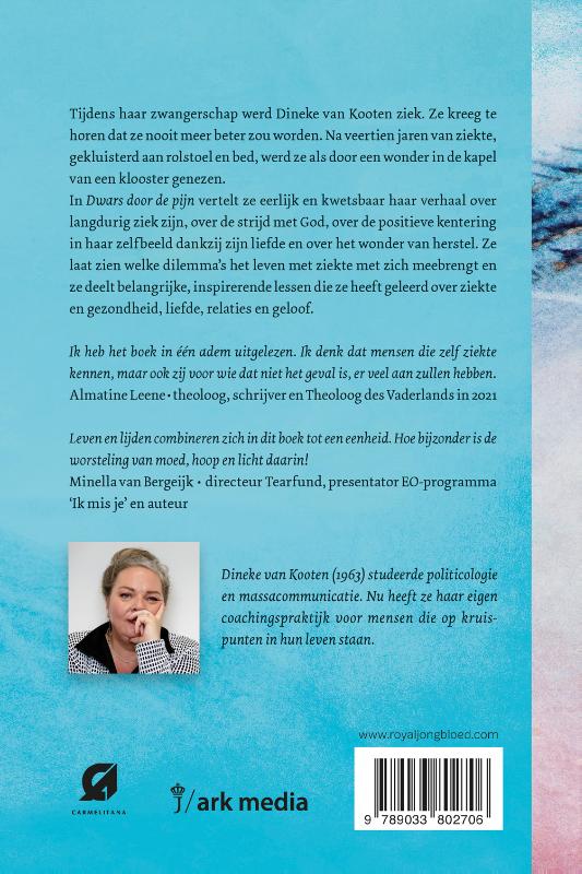Achterkant van Dwars door de pijn