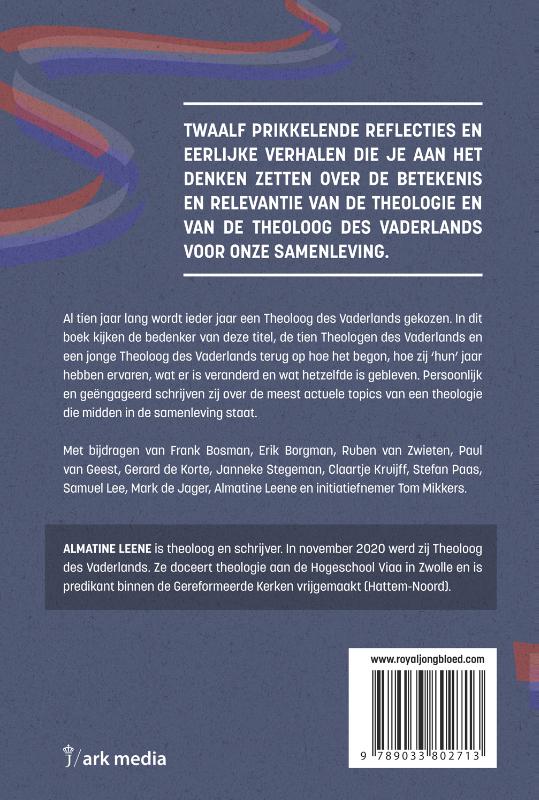 Achterkant van Theologen des Vaderlands