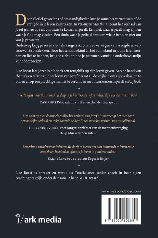 Achterkant van Verlangen naar thuis