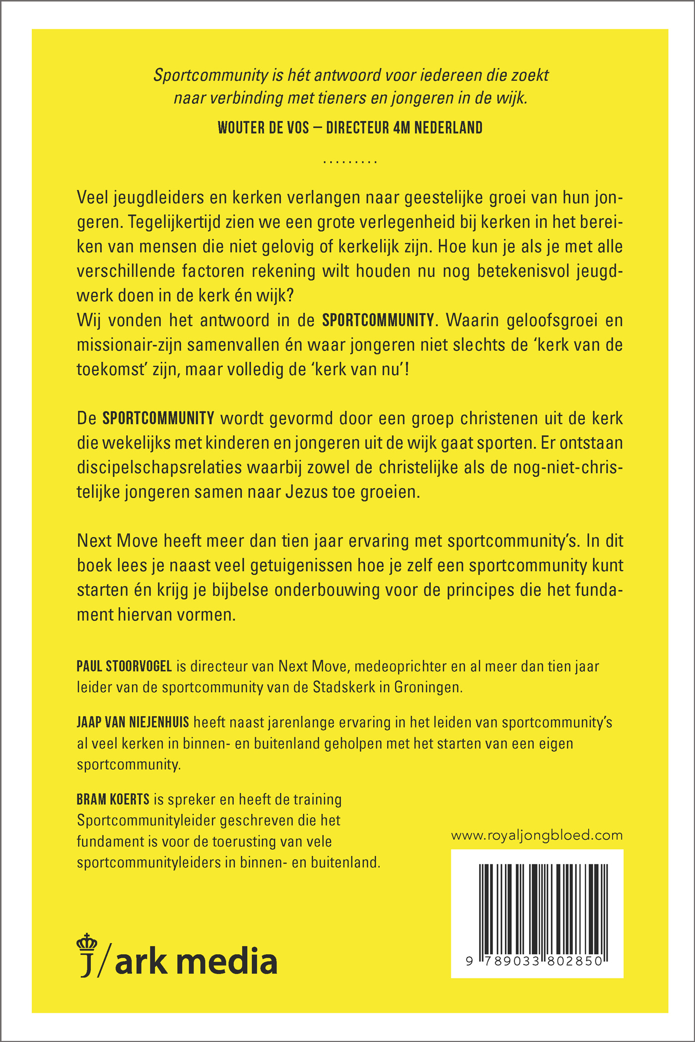 Achterkant van De sportcommunity