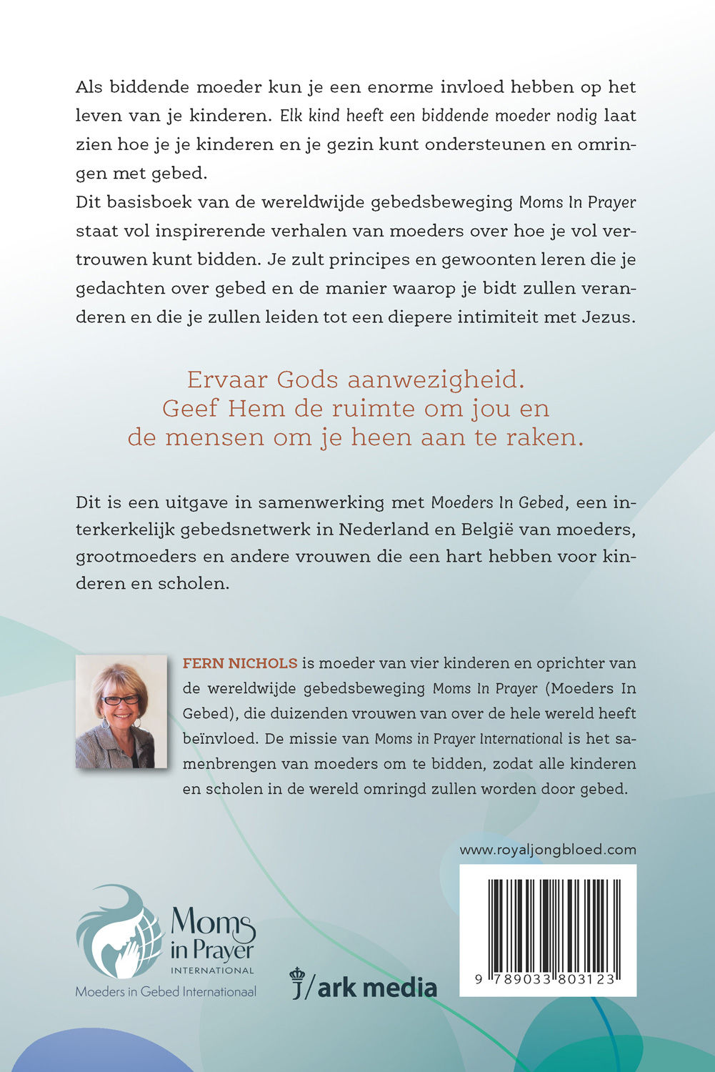 Achterkant van Elk kind heeft een biddende moeder nodig