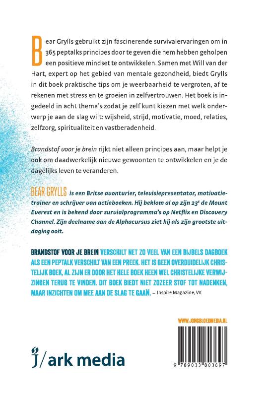 Achterkant van Brandstof voor je brein
