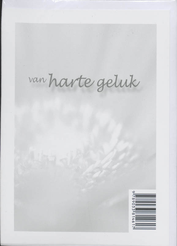Achterkant van Van harte geluk set 6 ex