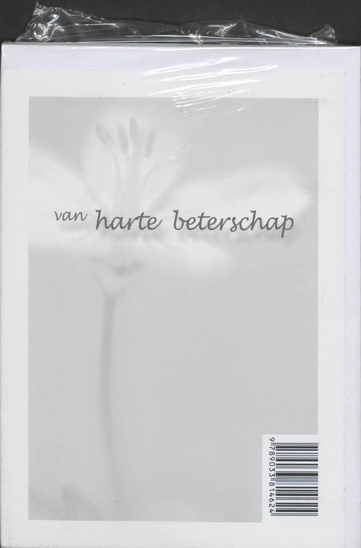 Achterkant van Van harte beterschap set 6 ex