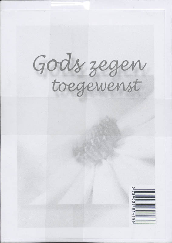 Achterkant van Gods zegen toegewenst set 6 ex