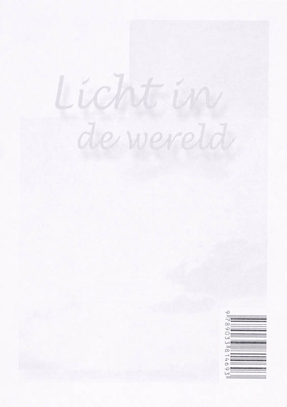 Achterkant van Licht in de wereld set 6 ex + envelop