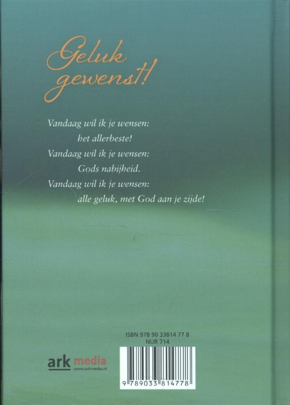 Achterkant van Geluk gewenst!