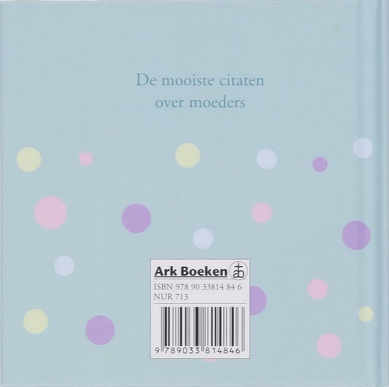 Achterkant van Mam, je bent bijzonder