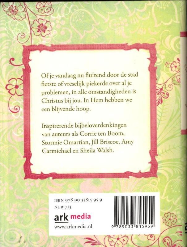 Achterkant van Blijvende hoop
