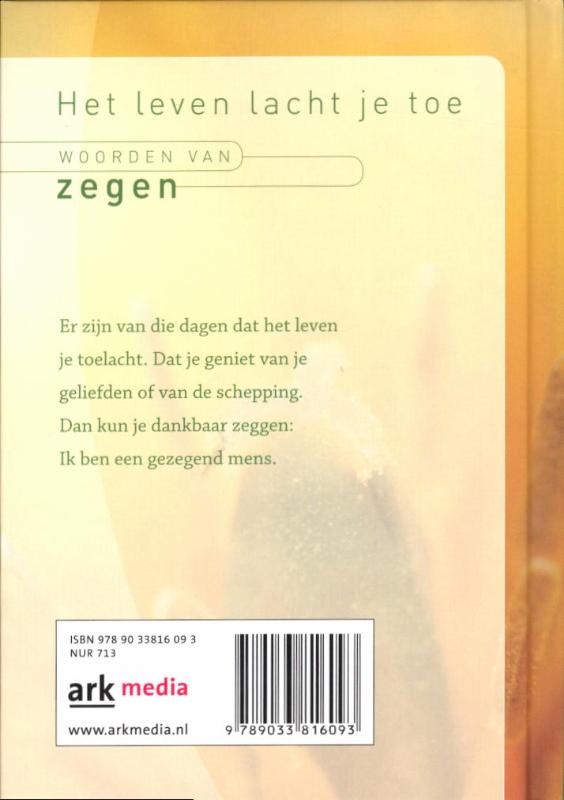 Achterkant van Het leven lacht je toe