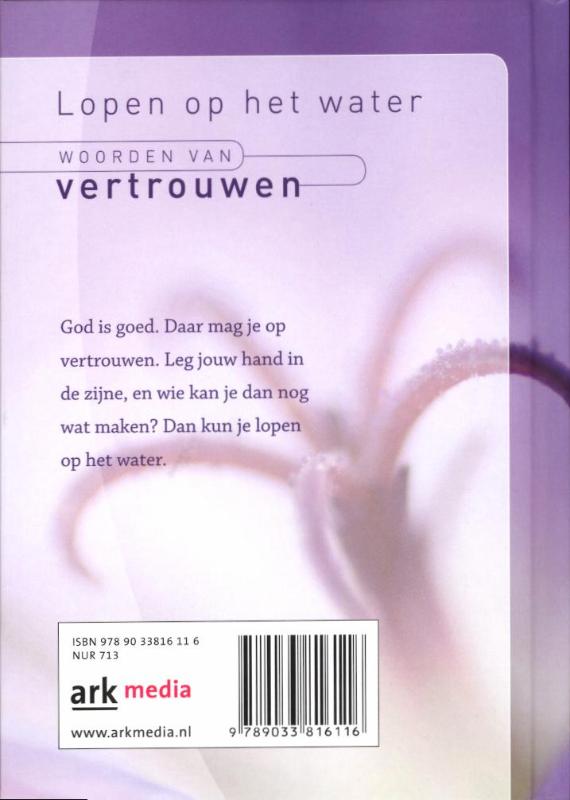 Achterkant van Lopen op het water