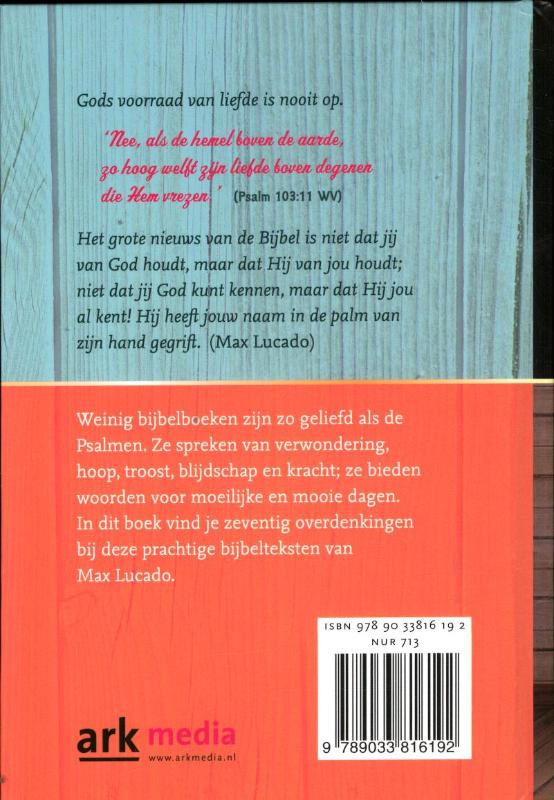 Achterkant van In de palm van gods hand