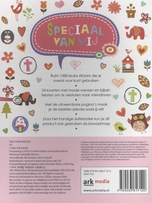Achterkant van Speciaal van mij
