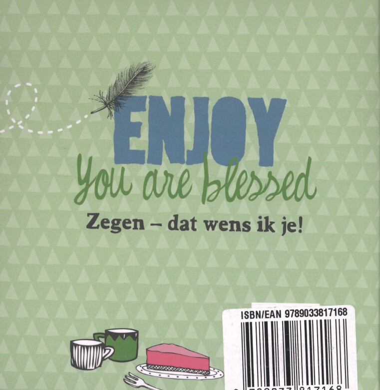 Achterkant van Enjoy you are blessed