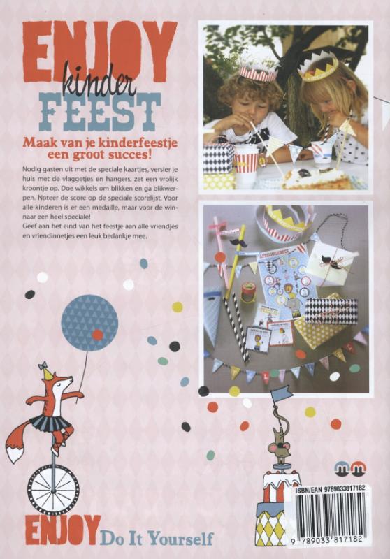 Achterkant van Enjoy kinderfeest