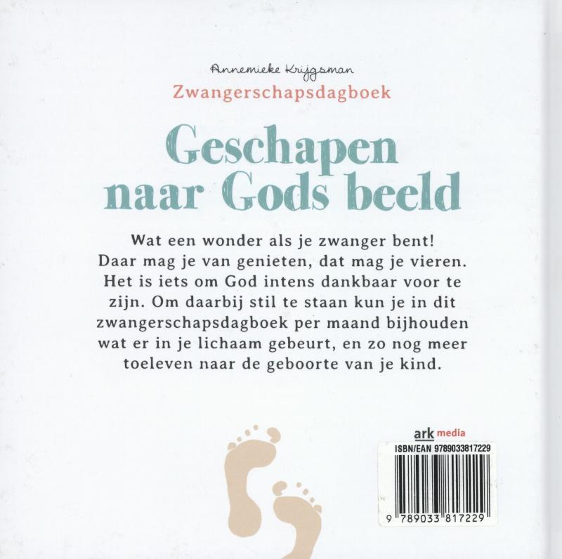 Achterkant van Geschapen naar Gods beeld