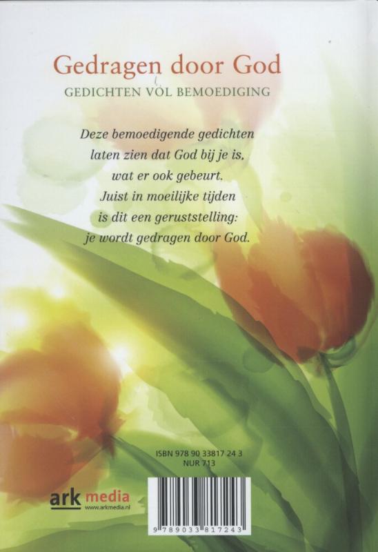 Achterkant van Gedragen door God