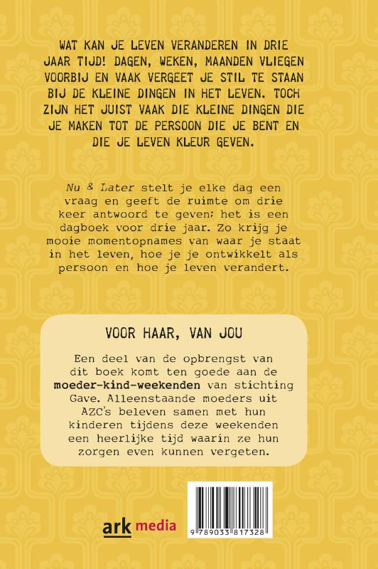 Achterkant van Nu en later