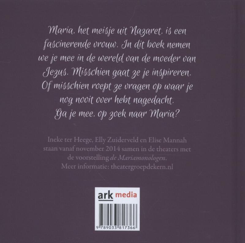 Achterkant van Maria, een vrouw zoals wij