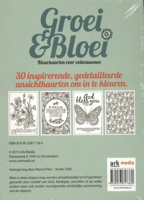Achterkant van Groei en bloei