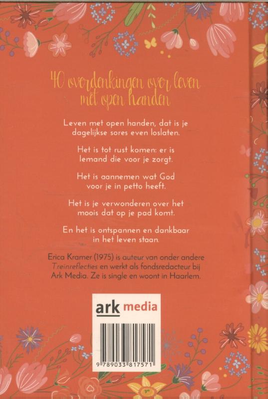 Achterkant van Met open handen