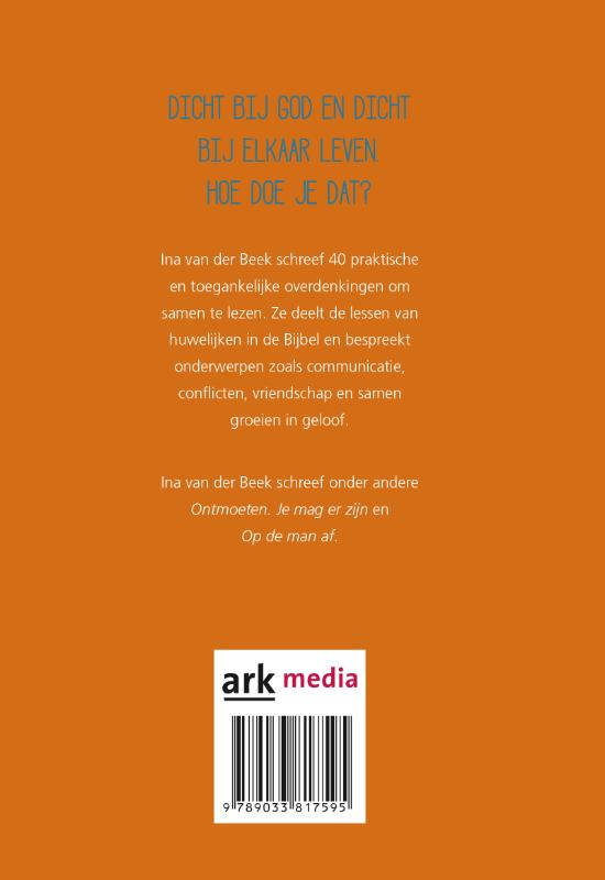 Achterkant van Dicht bij God, dicht bij elkaar