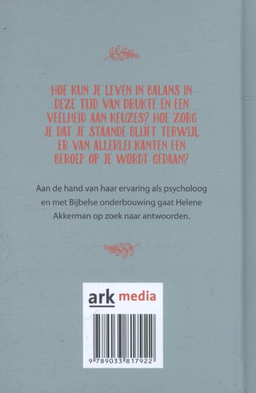 Achterkant van Leven in balans