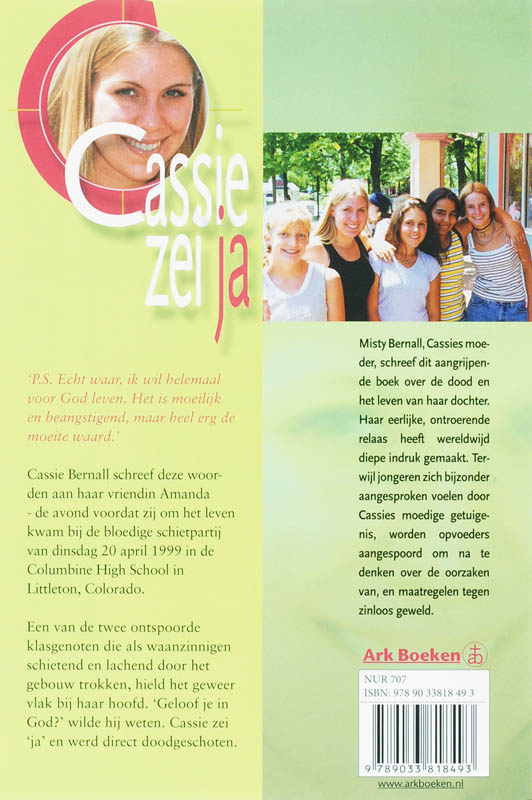 Achterkant van Cassie zei ja
