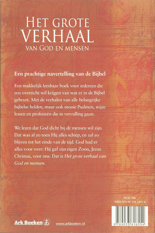 Achterkant van Het grote verhaal van God en mensen