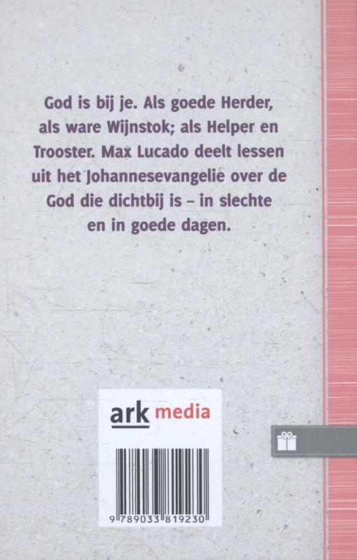 Achterkant van Hij is bij je