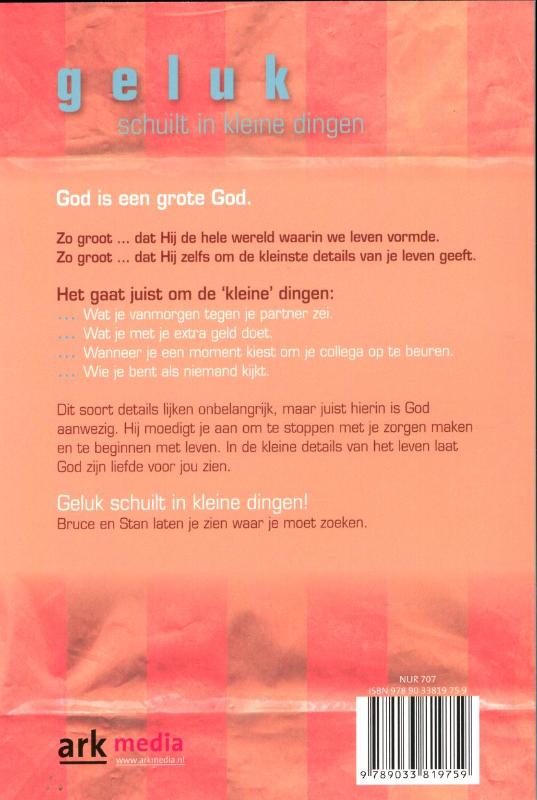 Achterkant van Geluk schuilt in kleine dingen