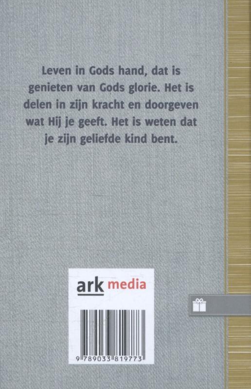 Achterkant van In zijn hand