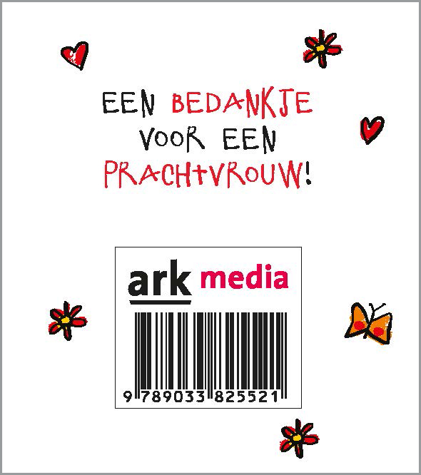 Achterkant van Voor mijn lieve juf