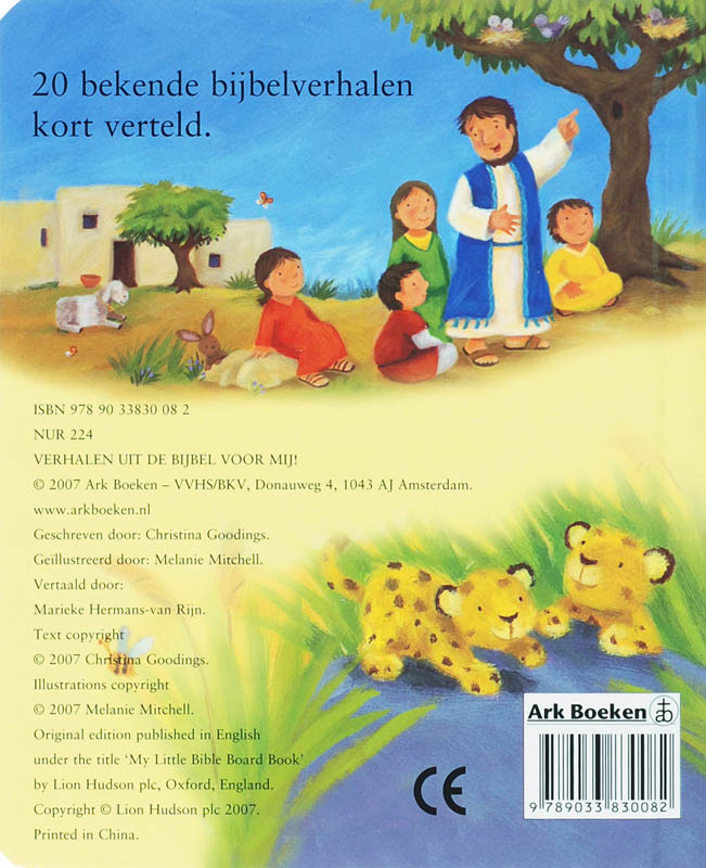Achterkant van Verhalen uit de Bijbel voor mij